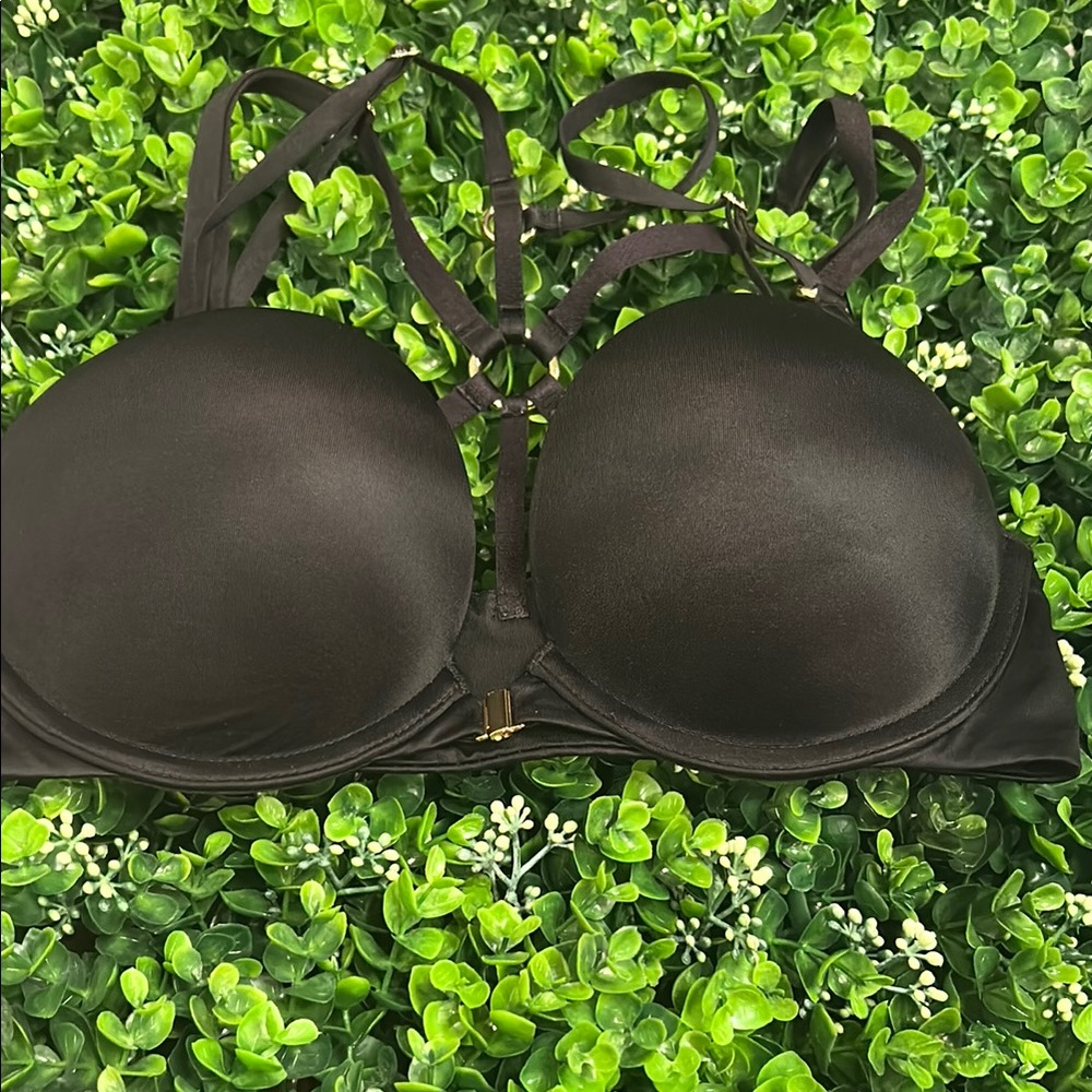 Victoria's Secret Dark Bra with Strappy Design